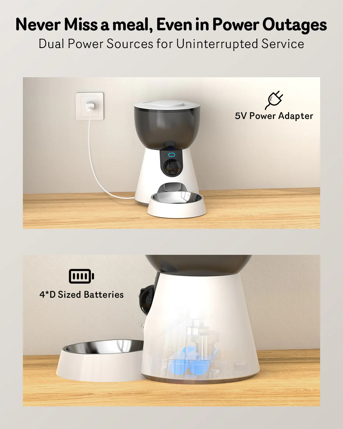FeedView™ Automatische Kattenvoerautomaat met Camera